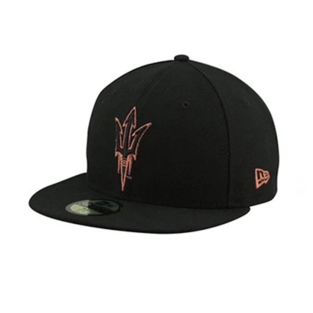 NEW ERA- ASU FORK OTF 5950 HAT BLK/WHT Men size 7